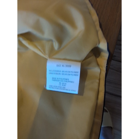Sz XL Vintage Columbia Women's Blue and Yellow Hooded Lightweight Zip Up Jacket - Picture 8 of 12